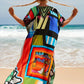 Backside of the portrait kaftan dress by myallindianshop