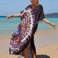 showcasing the slits of the sideflare kaftan dress