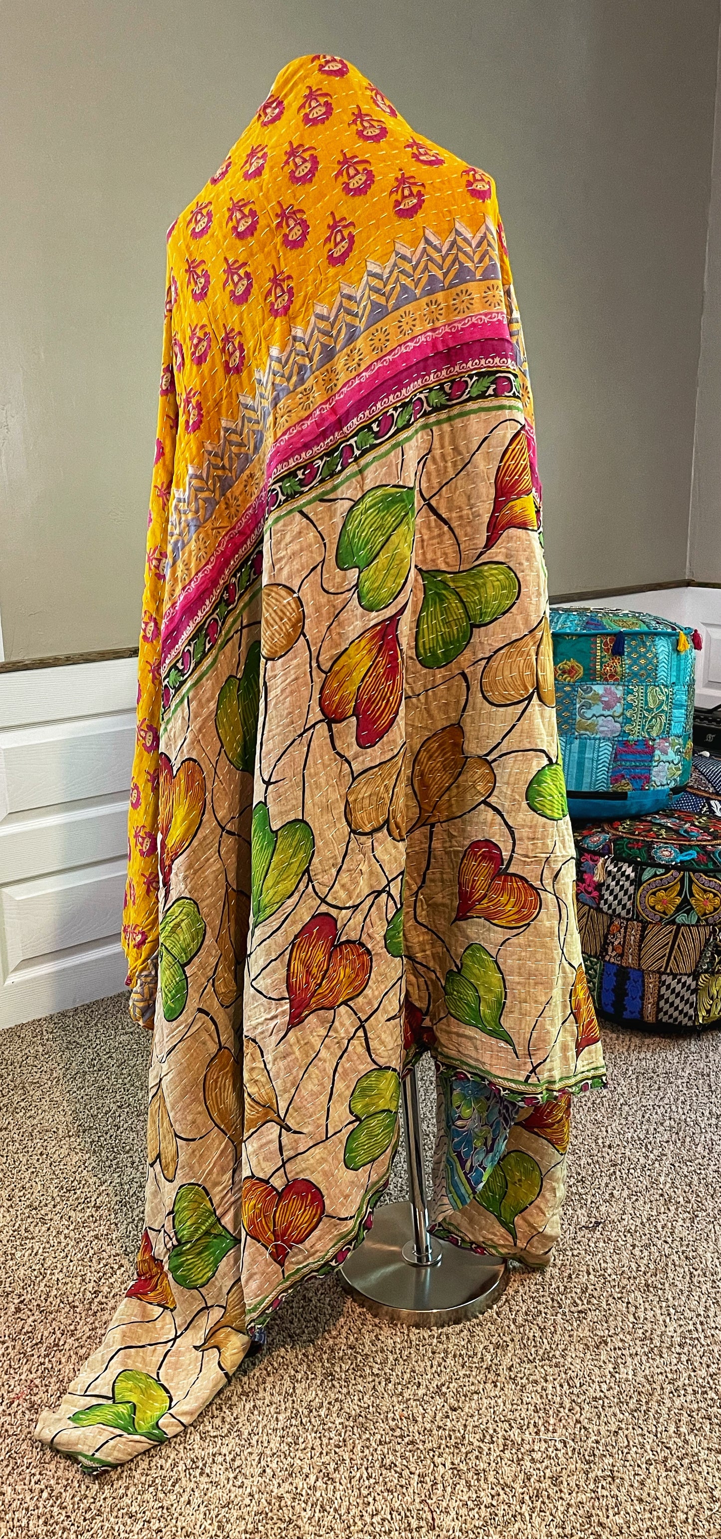 Earthy Look Saree Kantha