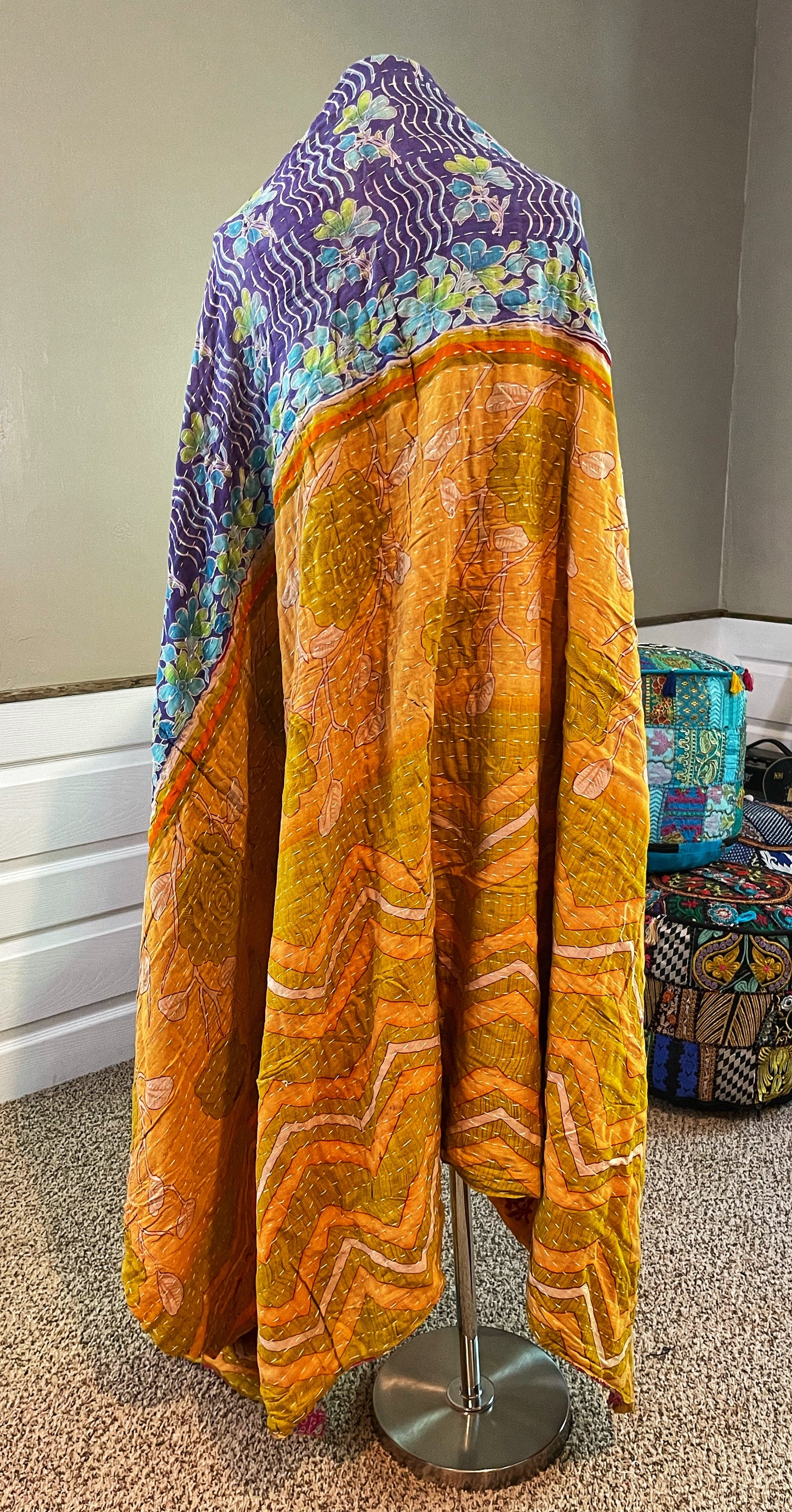 Earthy Look Saree Kantha