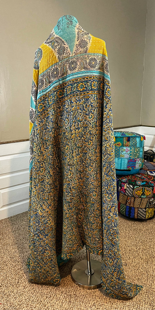 Rain Drop Saree Kantha