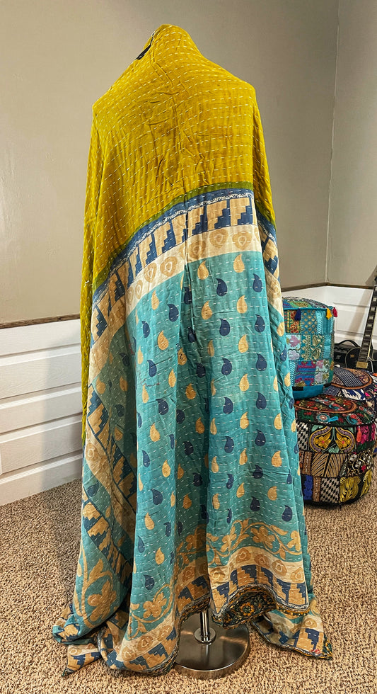 Rain Drop Saree Kantha