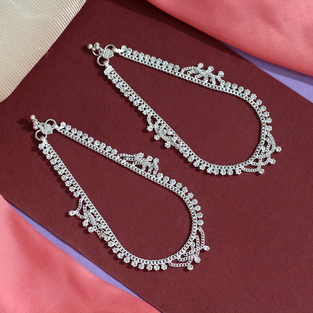 Silver Plated Anklets