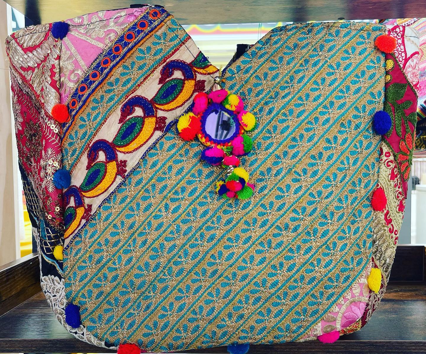 Embroidery Mirror Work Ethnic Indian Potli Bag Wedding Gift Party Use Heavy  Bag at Rs 100 / piece in Jaipur