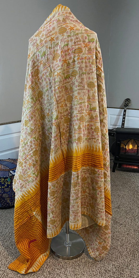 'Village' Saree Quilt